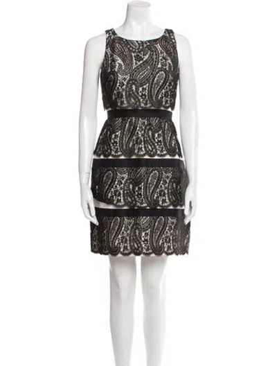 Pre-owned Michael Kors Silk Mini Dress In Black
