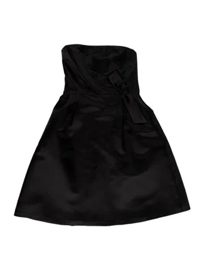 Pre-owned Michael Kors Silk Mini Dress In Black