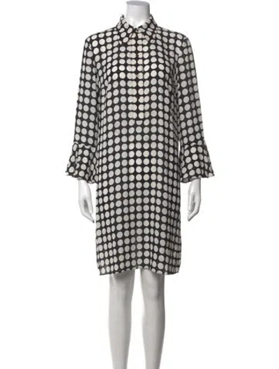 Pre-owned Michael Kors Silk Mini Dress In Black