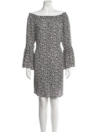 Pre-owned Michael Kors Silk Mini Dress In Black