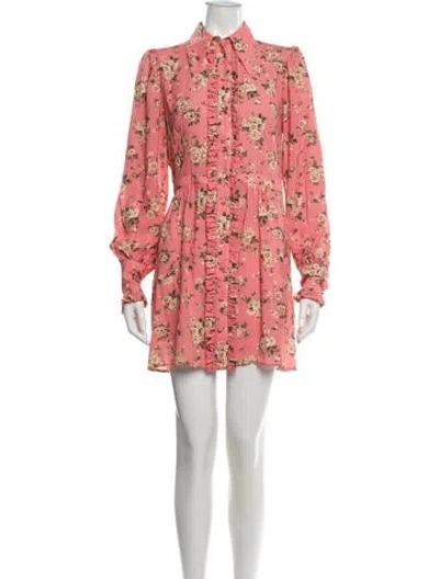 Pre-owned Michael Kors Silk Mini Dress In Pink