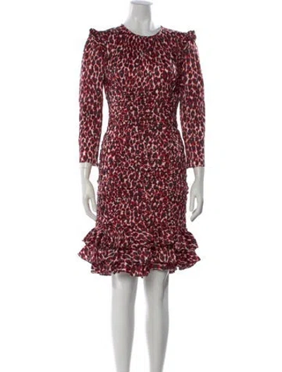 Pre-owned Michael Kors Silk Mini Dress W/ Tags In Red