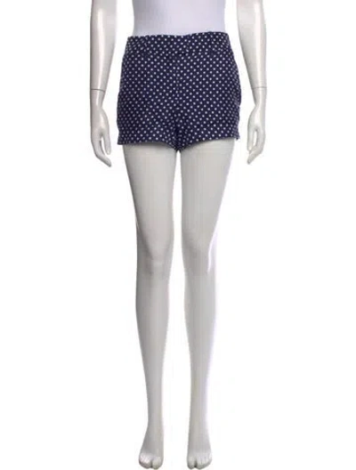 Pre-owned Michael Kors Silk Mini Shorts In Black/white