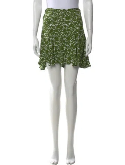Pre-owned Michael Kors Silk Mini Shorts In Green