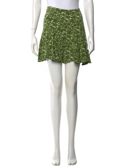 Pre-owned Michael Kors Silk Mini Shorts In Green