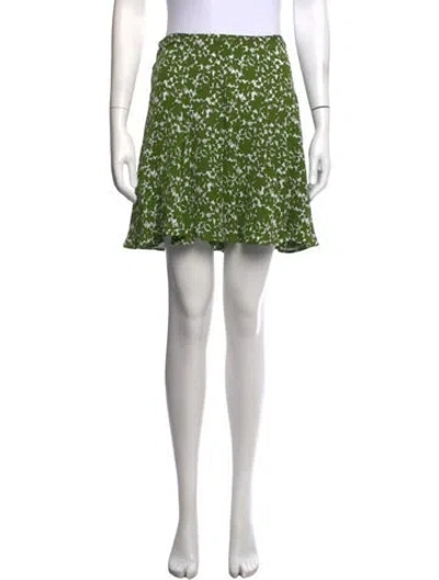 Pre-owned Michael Kors Silk Mini Shorts In Green