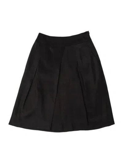 Pre-owned Michael Kors Silk Mini Skirt In Black