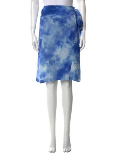 Pre-owned Michael Kors Silk Mini Skirt In Blue