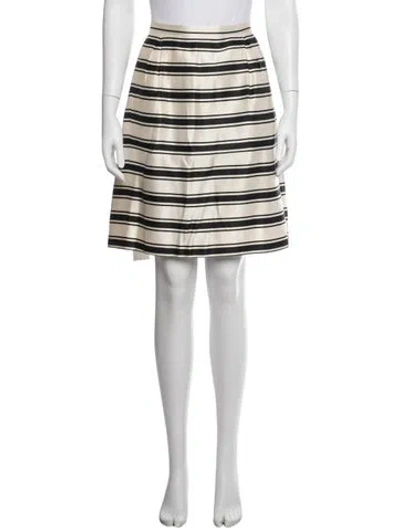Pre-owned Michael Kors Silk Mini Skirt In White