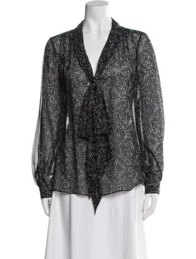 Pre-owned Michael Kors Silk Printed Blouse