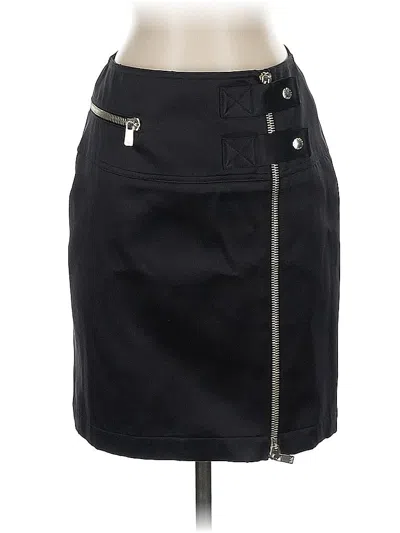 Pre-owned Michael Kors Silk Skirt In Black