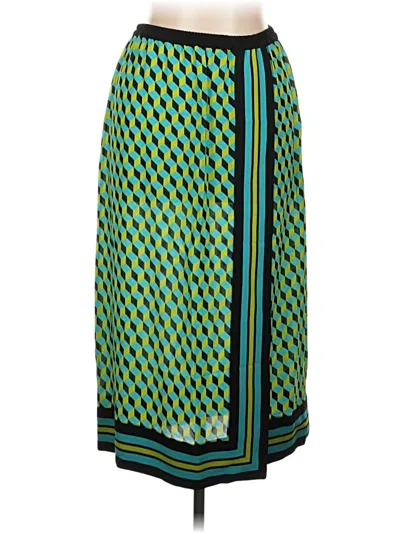 Pre-owned Michael Kors Silk Skirt In Green