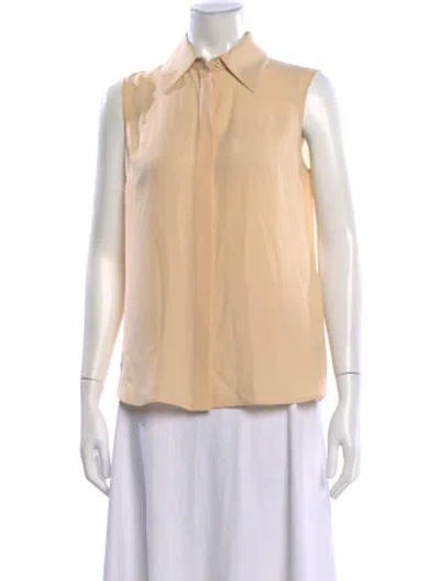 Pre-owned Michael Kors Silk Sleeveless Blouse In Neutral