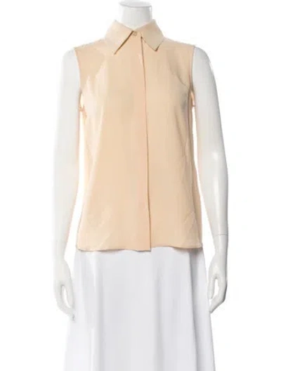 Pre-owned Michael Kors Silk Sleeveless Blouse W/ Tags In Neutral