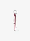 Michael Kors Silver-tone And Speckled Cord Bag Charm In Pink
