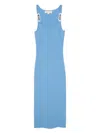Michael Kors Silver-tone Hardware Dress In Blue