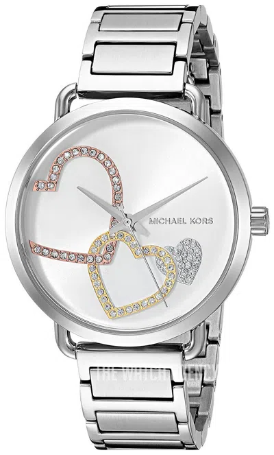 Pre-owned Michael Kors Silver-tone Portia Watch Mk3823