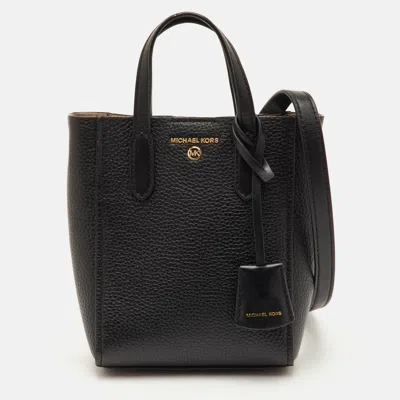 Pre-owned Michael Kors Sinclair Extra Small Black Leather Crossbody Tote