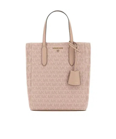 Michael Kors Sinclair Logo Shoulder Bag In Nude