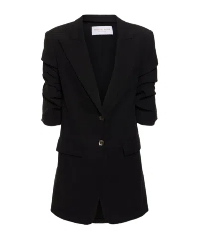 Michael Kors Single-breasted Blazer In Black