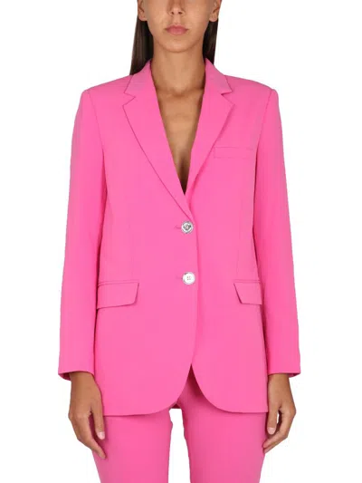 Michael Kors Single-breasted Blazer In Fuchsia