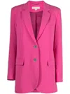 Michael Kors Single-breasted Blazer Jacket In Pink