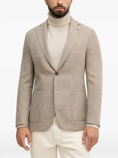 Michael Kors Single-breasted Blazer In Neutral