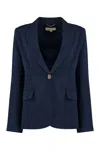 Michael Kors Wool Jacket In Blue