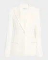Michael Kors Double Crepe Sable Georgina Blazer In Multi