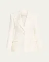 Michael Kors Double Crepe Sable Georgina Blazer In White