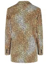 Michael Kors Single-breasted Two-button Blazer In Animal Print