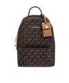 Michael Kors Printed Design Canvas Backpack In Brown