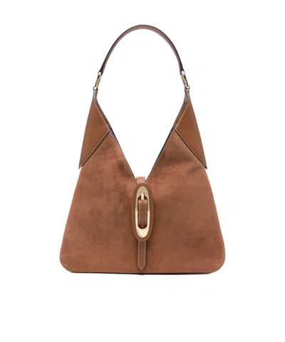 Michael Kors Single Handle Shoulder Bag In Brown