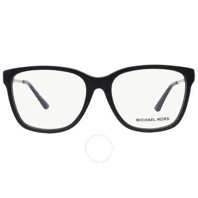 Michael Kors Sitka Demo Square Ladies Eyeglasses Mk4088 3005 53 In Black