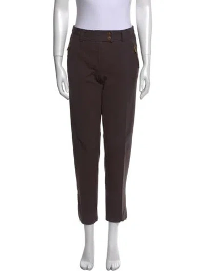 Pre-owned Michael Kors Skinny Leg Pants In Brown