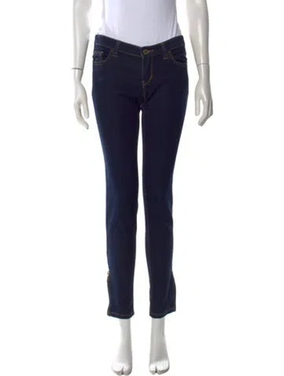 Pre-owned Michael Kors Skinny Leg Pants In Gray