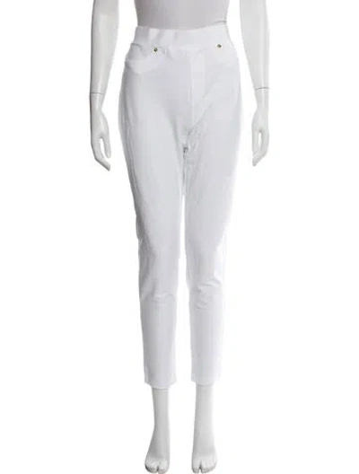Pre-owned Michael Kors Skinny Leg Pants In White