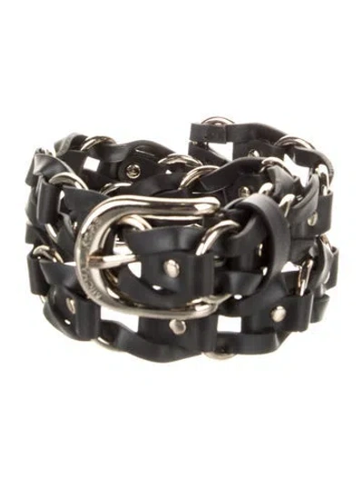 Pre-owned Michael Kors Skinny Waist Belt In Black