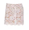 Michael Kors Studded Corded Floral Lace Mini Skirt