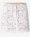 Michael Kors Studded Corded Floral Lace Mini Skirt