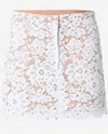 Michael Kors Studded Corded Floral Lace Mini Skirt