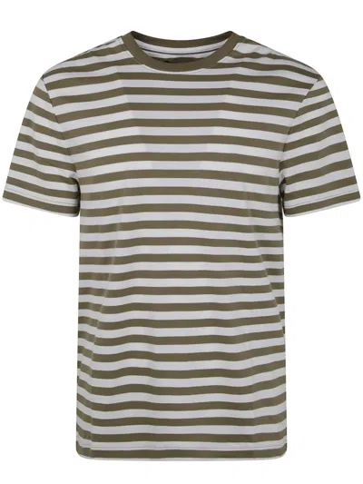 Michael Kors Sleek Crew Stripe Clothing In Green