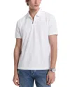 Michael Kors Cotton And Mesh Collar Polo Shirt In White