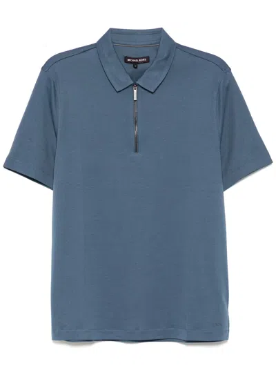 Michael Kors Sleek Polo Shirt In Blue