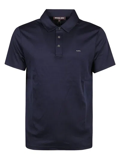 Michael Kors Logo Embroidered Polo Shirt In Navy