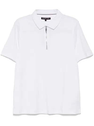 Michael Kors Sleek Polo Shirt In White