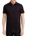 Michael Kors Sleek Slim Fit Polo Shirt In Black