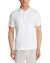Michael Kors Greenwich Signature Logo Print Cotton Polo Shirt In White