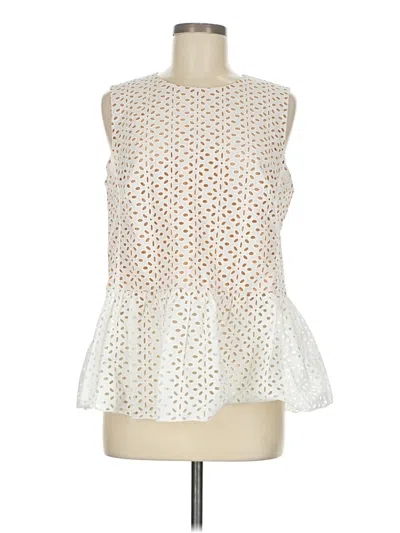 Pre-owned Michael Kors Sleeveless Blouse In White