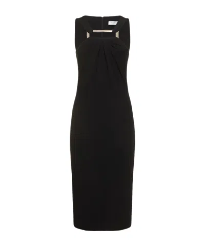 Michael Kors Sleeveless Medium Length Dress In Black